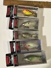 LOT OF 5 RAPALA CRANKBAIT SHAD RAPS FISHING LURES TACKLE BOX FIND.