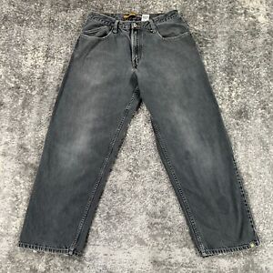 Vintage Levis Silvertab Jeans Mens Actual 32X29 Black Baggy Wide Leg Y2K Skater