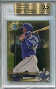 2017 Bowman Chrome Prospects Superfractor bcp10 Chase Vallot Rookie 1/1 BGS 9.5