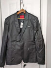 Guess NWT Men's Size Large Black Jacket Faux Leather