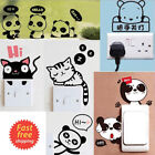 1PC Switch Sticker Decal Cute Panda Wall Window Sticker Home Decor Accessories