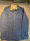Dehen 1920 Crissman Wool Overshirt Jacket Blue Medium Made in USA