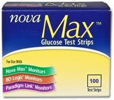 Nova Max Glucose Test Strips, Box of 100