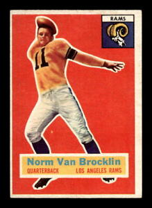 1956 Topps Football #6 Norm Van Brocklin HOF Los Angeles Rams