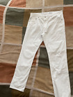 AG the everett in white sueded stretch sateen pants 34 x 32 mens NEW