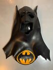 Batman Rubber Cowl Mask With Emblem 1992 DC Comics Inc. Wearable