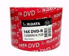 RIDATA Blank DVD DVD-R Logo Branded 4.7GB 16X Media Disc/ LOT = 50 TO 1800 Discs