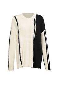 NWT $149 Cabi Lineup Pullover, Size Small, Fall 2023 Style #4468, black/white