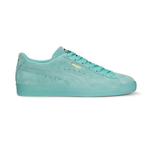 Puma Suede Classic XXI 37491571 Mens Green Suede Lifestyle Sneakers Shoes