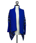 Yigal Azrouel Fair Isle Open Cardigan Knit Sweater Cotton Wool Shawl Collar Sz S