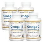 California Gold Nutrition, (4 Pack) Omega-3 Premium Fish Oil 100 Fish Gelatin