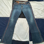 Rock & Republic Vintage Red Rhinestone Women's Size 29 Bootcut Dark Wash Jeans