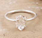 Herkimer Diamond Ring 925 Sterling Silver Mothers Day Jewelry S4