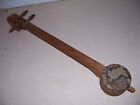 Vtg Asian Folk Musical Instrument Mini Shamisen Lute w/ Snake Skin