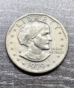 New Listing1979-P Susan B Anthony Dollar Wide Rim/Near Date Variety - Nice coin!