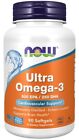 Now Foods Ultra Omega-3, 500 EPA/250 DHA 90 Softgel