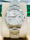 Rolex Oyster Perpetual Date 15200 34mm Silver Dial Watch NO RESERVE AUCTION!