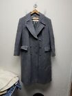 Women’s Pendleton Vintage 100% Virgin Wool Long Trench Coat USA  12 Grey Missing
