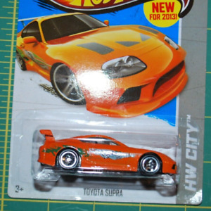 2013 Hot Wheels HW City The Fast and The Furious 1994 Toyota Supra Orange 5/250