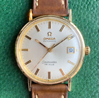 Vintage Omega Seamaster DeVille 14K Solid Gold Bezel Automatic Wristwatch - EX