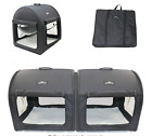 Pet Limousine Soft Dog Cat Crate The Portable 2-in-1 Double Travel Kennel Tube C
