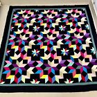 Handmade Cosmic Jewels Patchwork KING SIZE Quilt top/topper Sew/Quilting craft