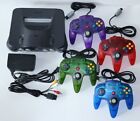 EXCELLENT - N64 Nintendo 64 Console UP TO 4 NEW CONTROLLERS PLAYS USA NTSC & JPN