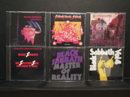 Black Sabbath 6 CD Lot Master Reality Vol 4 S/T Paranoid Bloody We Sold Our Soul