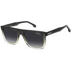 Carrera Unisex Sunglasses Dark Grey Shaded Lens Square Acetate Frame 267/S 02M0