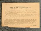 Vintage Magic Trick Instructions for Abbott's Modern Water Bowl