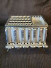 Antique 1890 STAATS Money Changer Coin Counter w/ Silver Dollar Slot & Tray 3PC