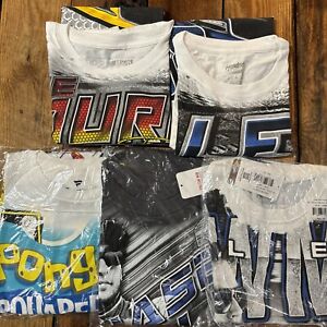 SIZE LARGE Wholesale Lot of 5 NASCAR AOP Shirts All Over Print Earnhardt Chase +
