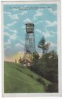 Fire Warden Tower Bald Mountain Fourth Lake Adirondacks Vintage Postcard