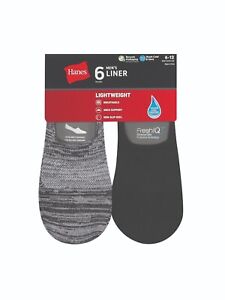 Hanes® Men’s Lightweight Liners Socks 6 Pack 