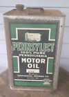 Antique 5 Gallon Pennsylect Motor Oil Can Oil City Pa