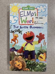 Sesame Street Elmo's World The Great Outdoors VHS (2003 Sony Wonder) New! Sealed