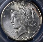 1922 S PEACE DOLLAR PCGS MS 61 FLASHY SILVER LUSTER WITH A BIT OF COLOR ON THE