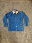 Vintage Schaefer Outfitter Jean Jacket W/Leather Collar Sz Small