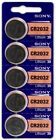 5 X NEW SONY/MURATA CR2032 DL2032 ECR2032 Lithium 3V Watch Battery USA Seller