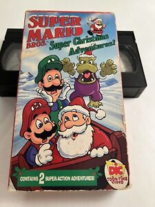 Super Mario Bros Super Christmas Adventure VHS DIC Toon Time Cartoon 1991 TESTED