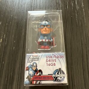 NEW 16GB Marvel Avengers Captain America USB Flash Drive Memory Stick In Package