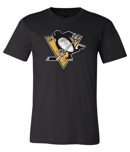 Pittsburgh Penguins Distressed logo shirt S-6XL Tracking!!