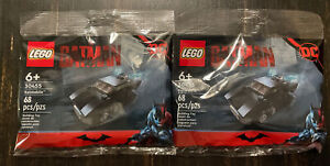 LEGO 30455 The Batman Polybag Batmobile - New and Sealed - 68 Pieces. LOT OF 2