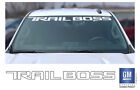 2019 20 21 22 23 24 Chevy Silverado White Trail Boss Windshield Decal Banner (For: Chevrolet)