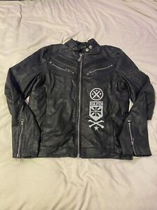 Black Premium Affliction Leather Jacket