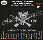 ASSAULT LIFE Vinyl Decal Stickers | GUN Rights Stickers AR15 Car Window Decals 1