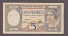 French Indochina 5 Piastres Banknote P-49b ND 1926-31