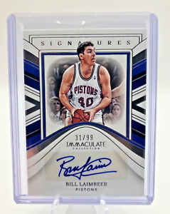 22-23 Panini Immaculate Signatures Bill Laimbeer /99
