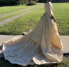 Vtg Bridal Couture LTD Wedding Dress Gown + Montaldo’s Veil Seed Pearls READ