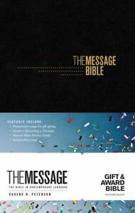 The Message Gift and Award Bible [Softcover, Black]: The Bible in Contemporary L